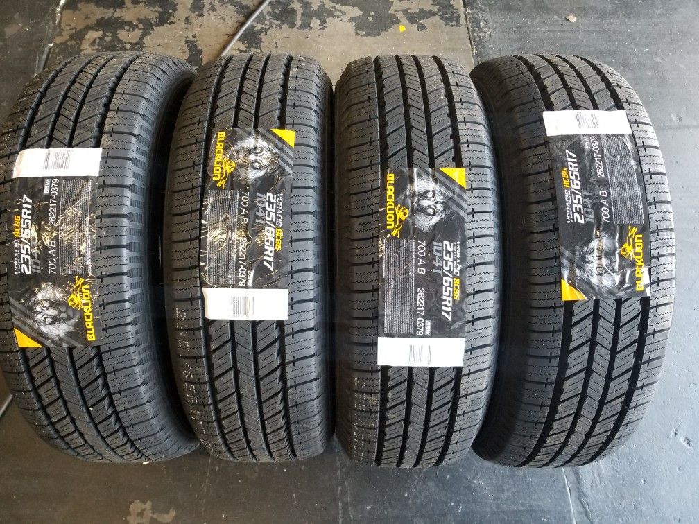 4 New 235/65R17 Blacklion Tires 2356517 llantas 235 65 17