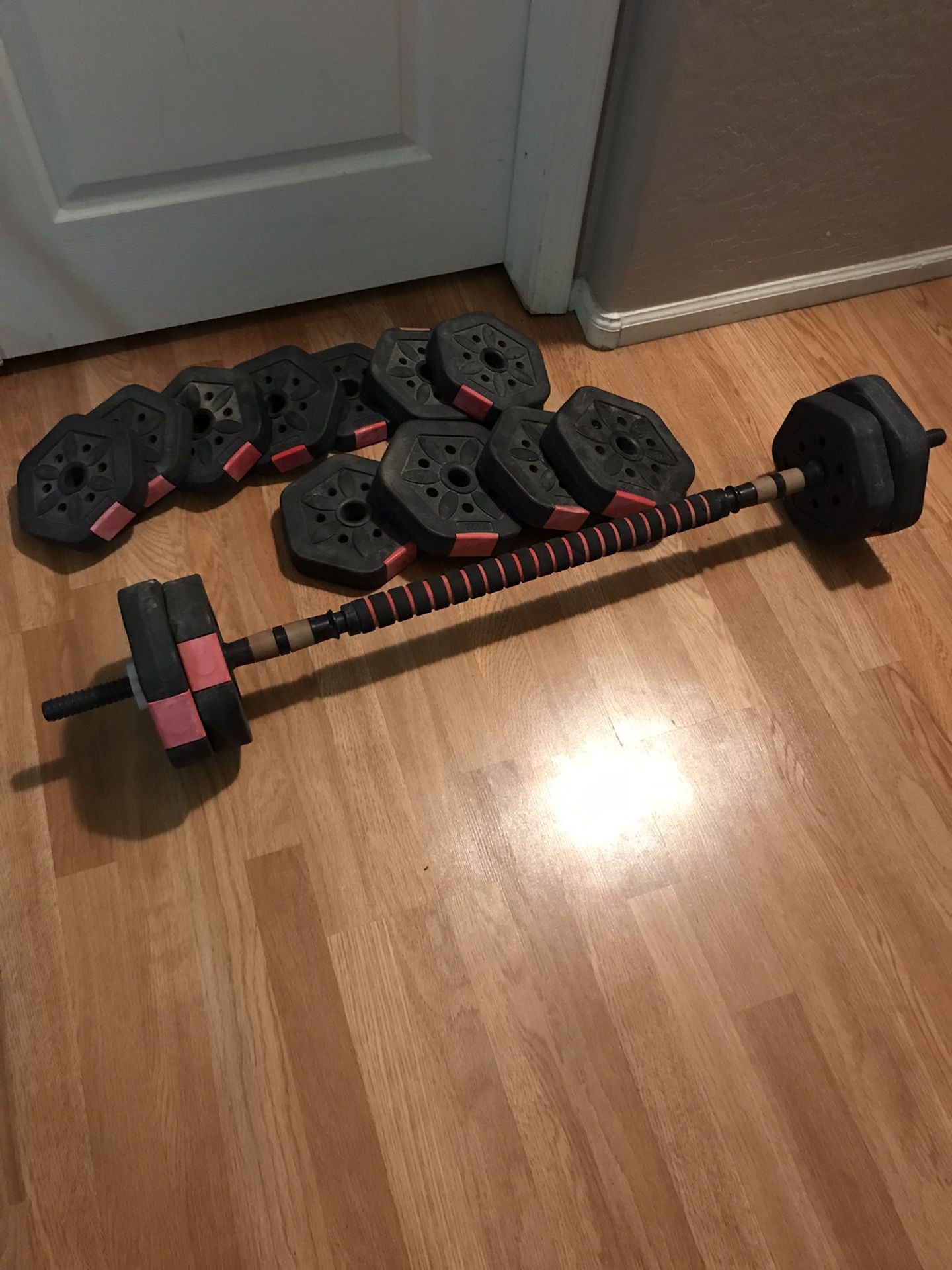 home gym weights barbell