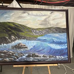 Sea Wave Oil Painting 