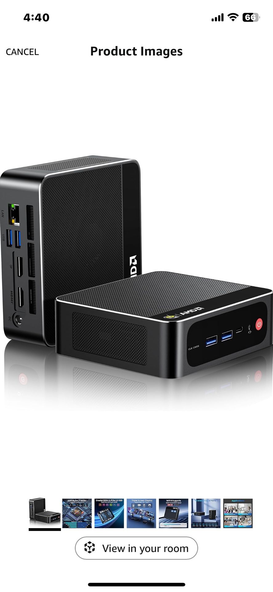 Beelink Mini PC AMD Ryzen 7 5825U Up to 4.5GHz 8C/16T, SER5 PRO Mini Computer with 32GB DDR4 RAM 1TB M.2 SSD, Support 4K Triple Screen Display(HDMI+DP