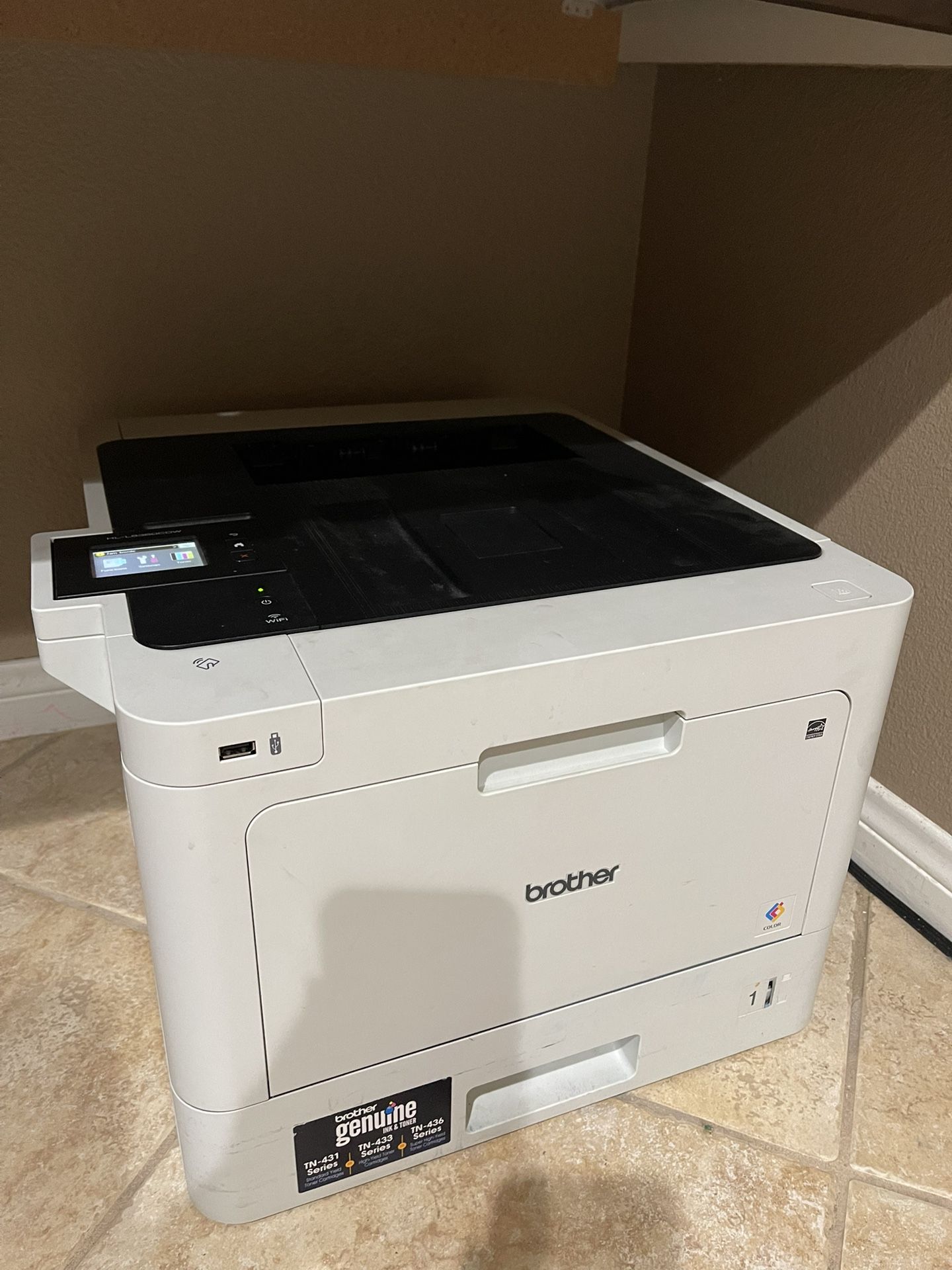 Business Color Laser Printer with Duplex Printing and Wireless Networking  Rarely used  Print up to 33 pages per minute‡ Super high-yield replacement 