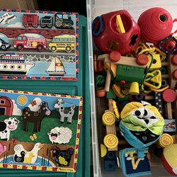 Storage Bin Of Toddler Toys