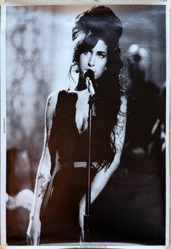 Amy Winehouse Canvas Print Poster