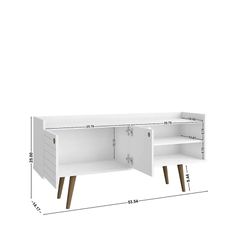 Corriedale White 54” Console 