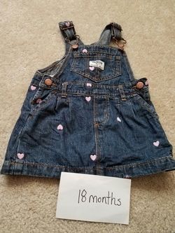 Jean overall dress