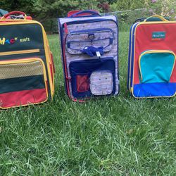 (3) Kids Suitcases 