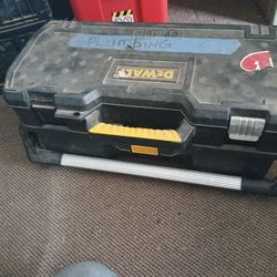Dewalt Tool Box With Plumbing Supplies 
