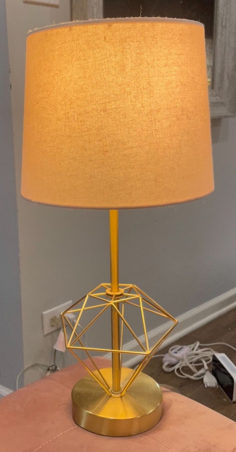 Gold Lamp In Great Condition