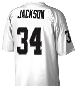 Bo Jackson #34 Las Vegas Raiders  White Small 