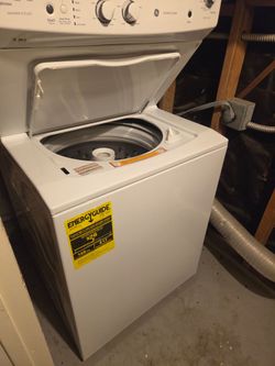 GE stackable washer and dryer