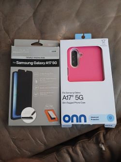 Samsung galaxy A17 5G phone case and duraglass privacy protection screen protector