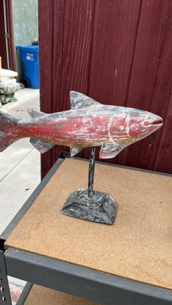 wood carved fish