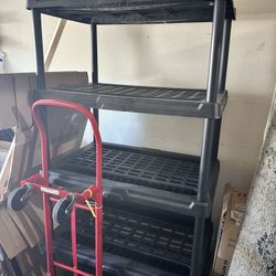 5-tier Plastic Garage Shelving Unit, Black