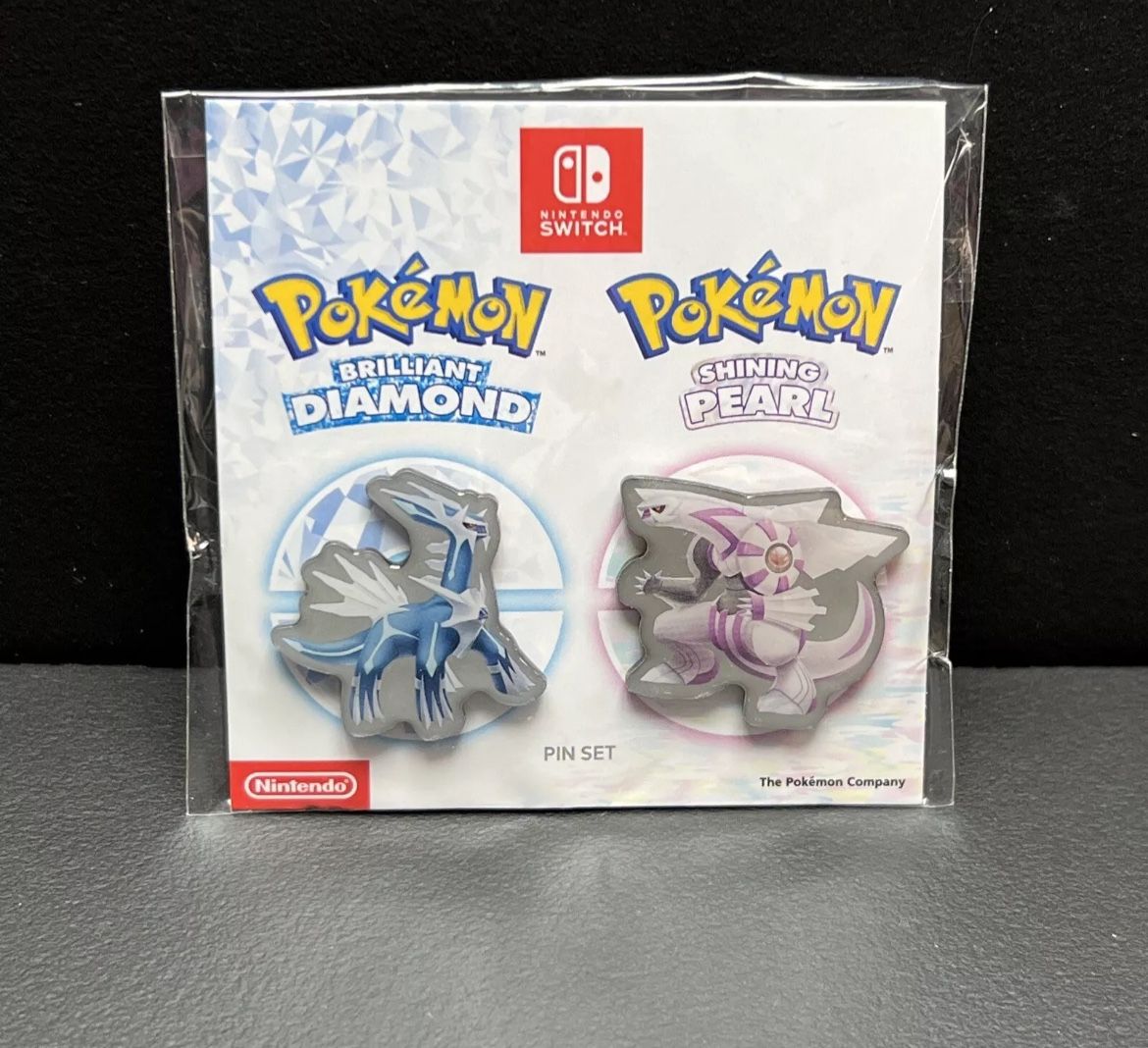 Limited Edition Nintendo Switch Pokémon  Brilliant Diamond And  Shinning Pearl Gamestop Exclusive promo Pin Set 