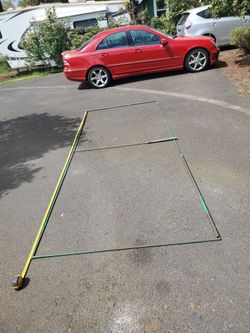 Horizontal Steel Bars For Garden Trellis For Race Garden Bed 12'L. x 5'W.
