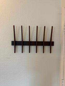Rejuvenation Walnut Coat Rack