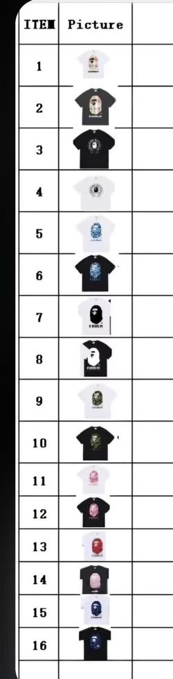 BAPE SHIRTS