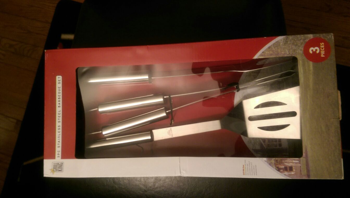 3 PC stainless Steel BBQ set