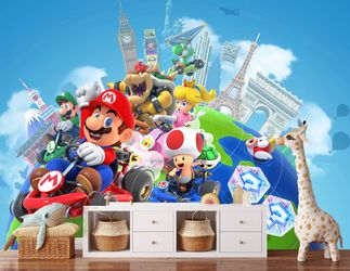 Super Mario Bros Peel & Stick Mural