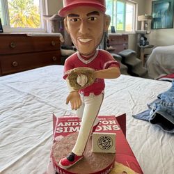 Rare ANDRELTON SIMMONS Bobblehead dorados de chihuahua