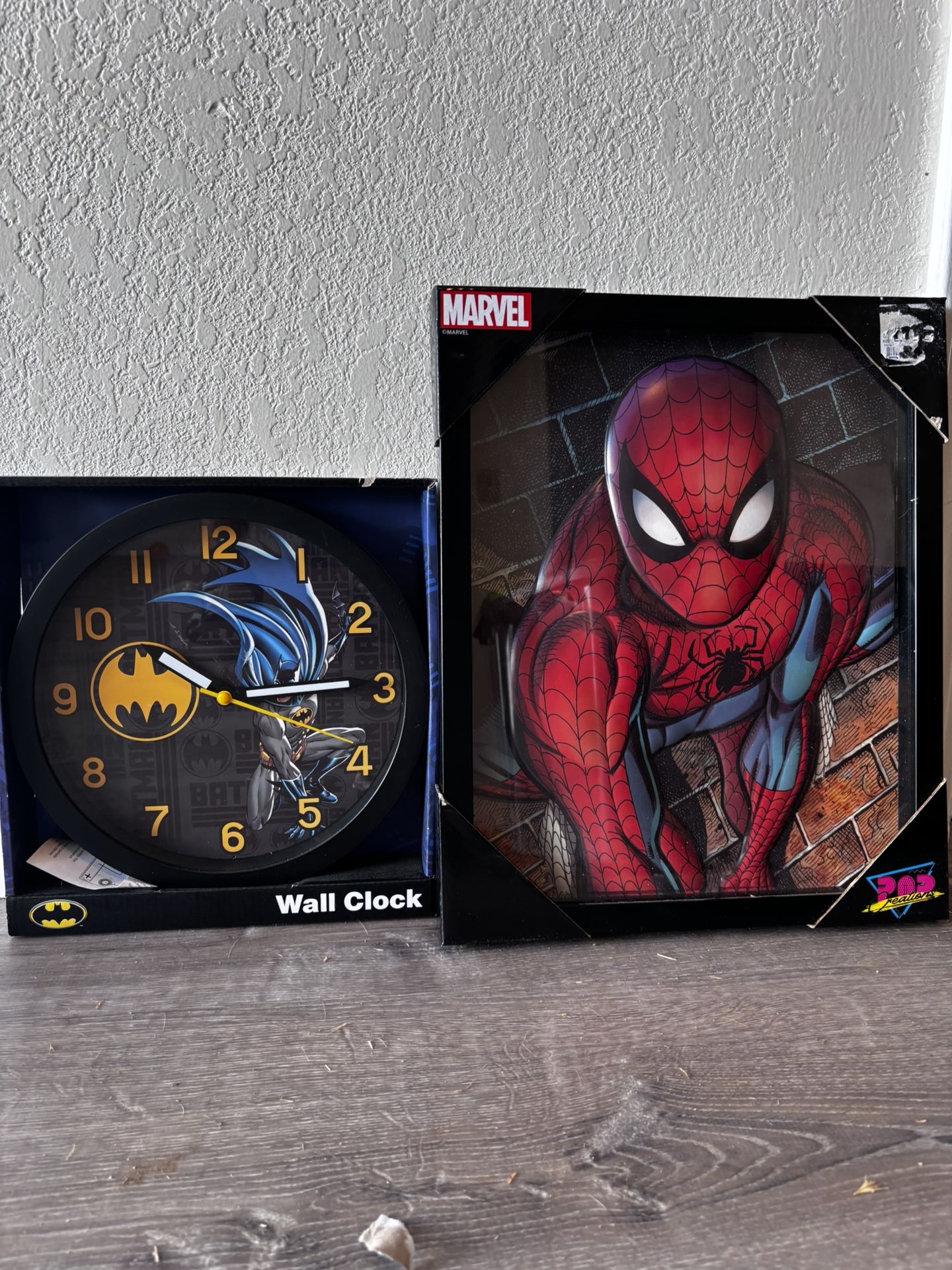 Batman Clock And Spider-Man