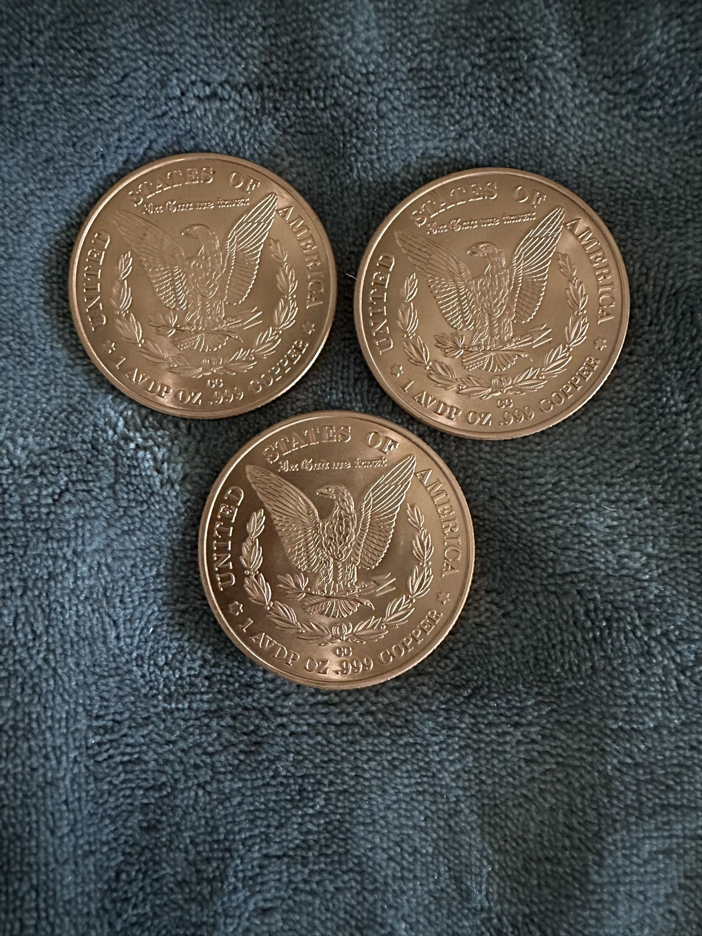 1 Ounce Morgan Copper Rounds