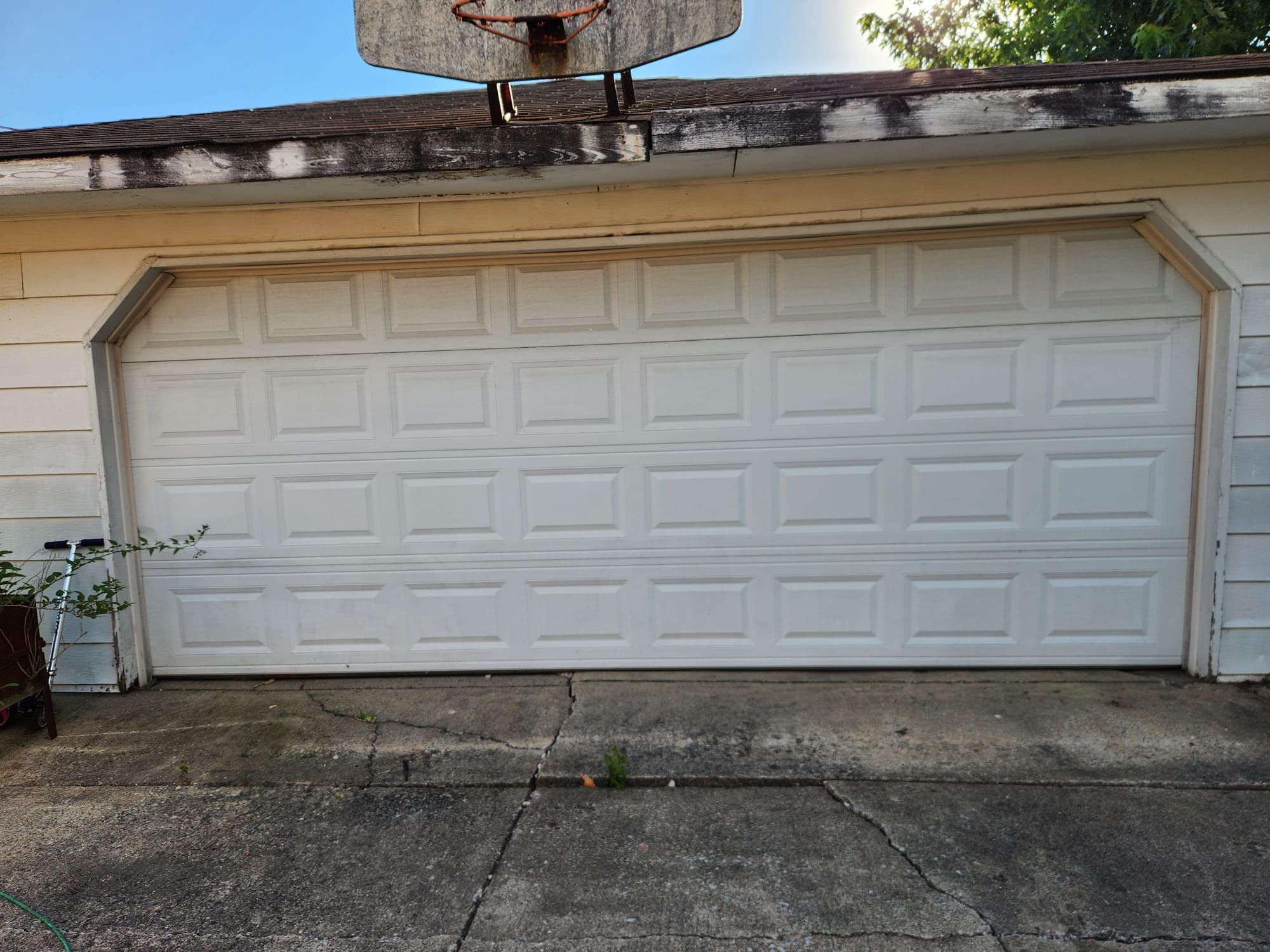 Garage Door 78 Inch Tall With Motor and 2 Remotes