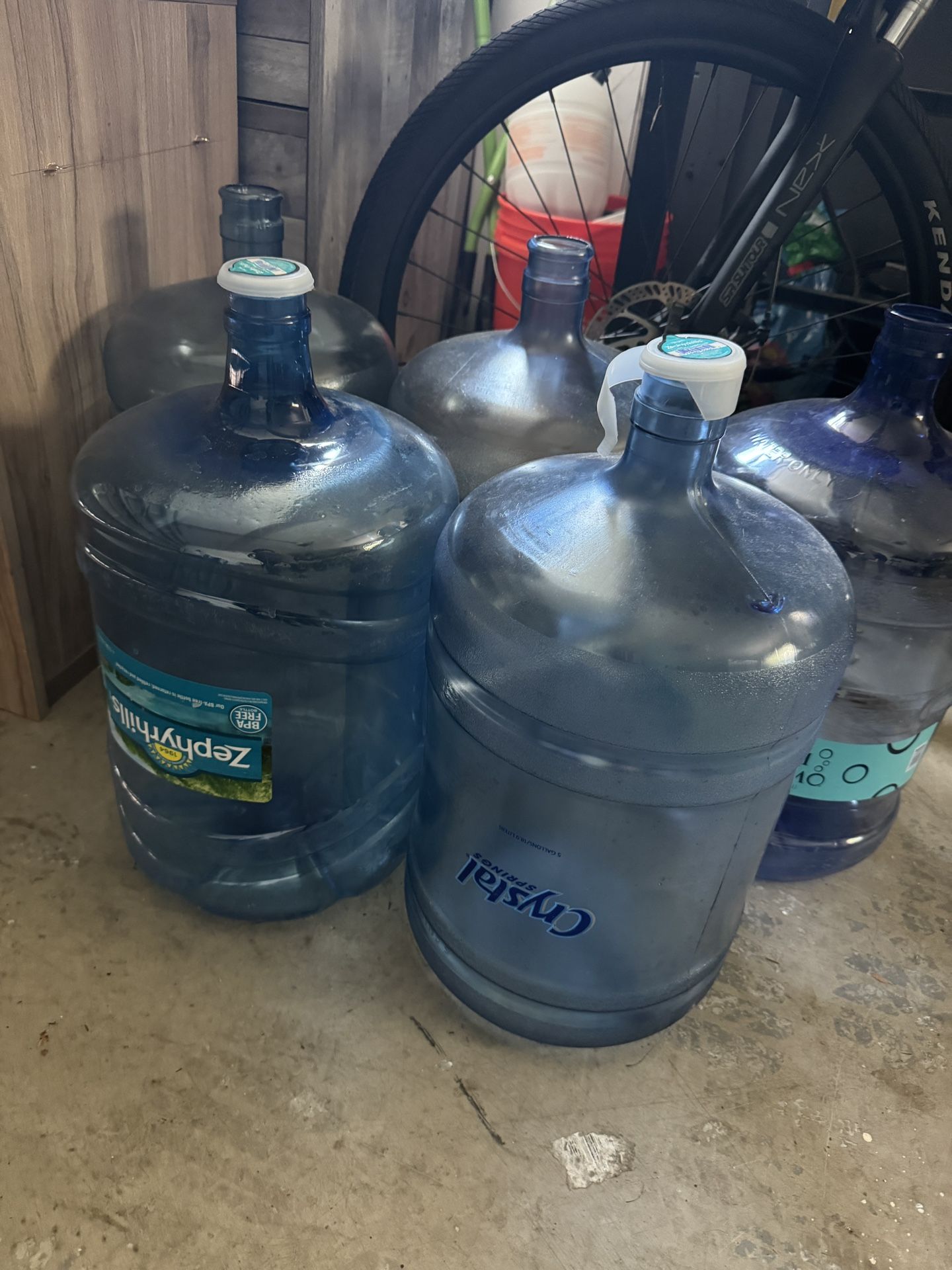 5-Gallon Water Jugs – Set of 5 – Great Condition!