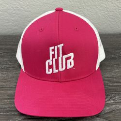Fit Club Women's Trucker Hat Pink Adjustable Snapback One Size