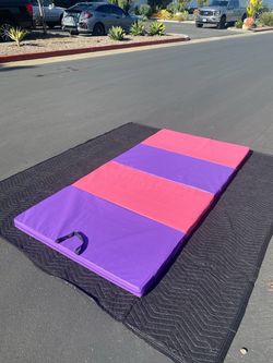 New 3’x6’x2” 4 Fold Gymnastics Mat Exercise Tumbling Gym Mat