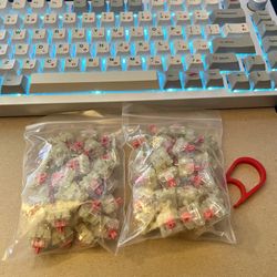 72count - Cherry MX Silent Red RBG Linear Switches