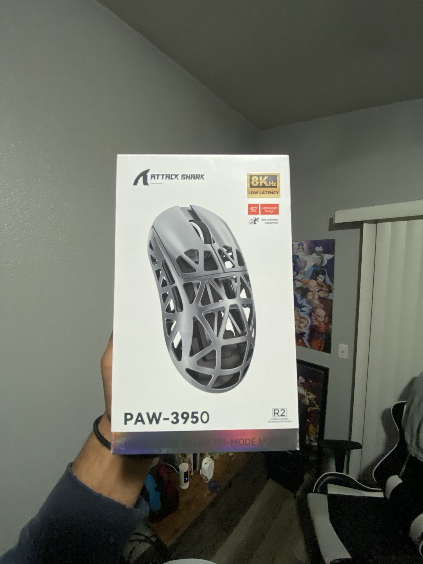 ATTACK SHARK R2 Magnesium Alloy PAW3950 Gaming Mouse 8K