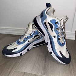 Blue and White Nike Air70’s React