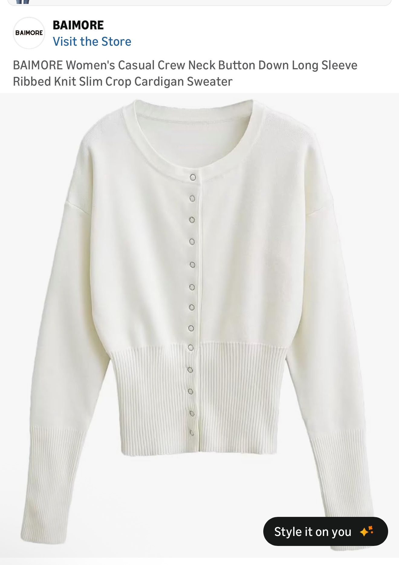 Women’s Cropped Sweater