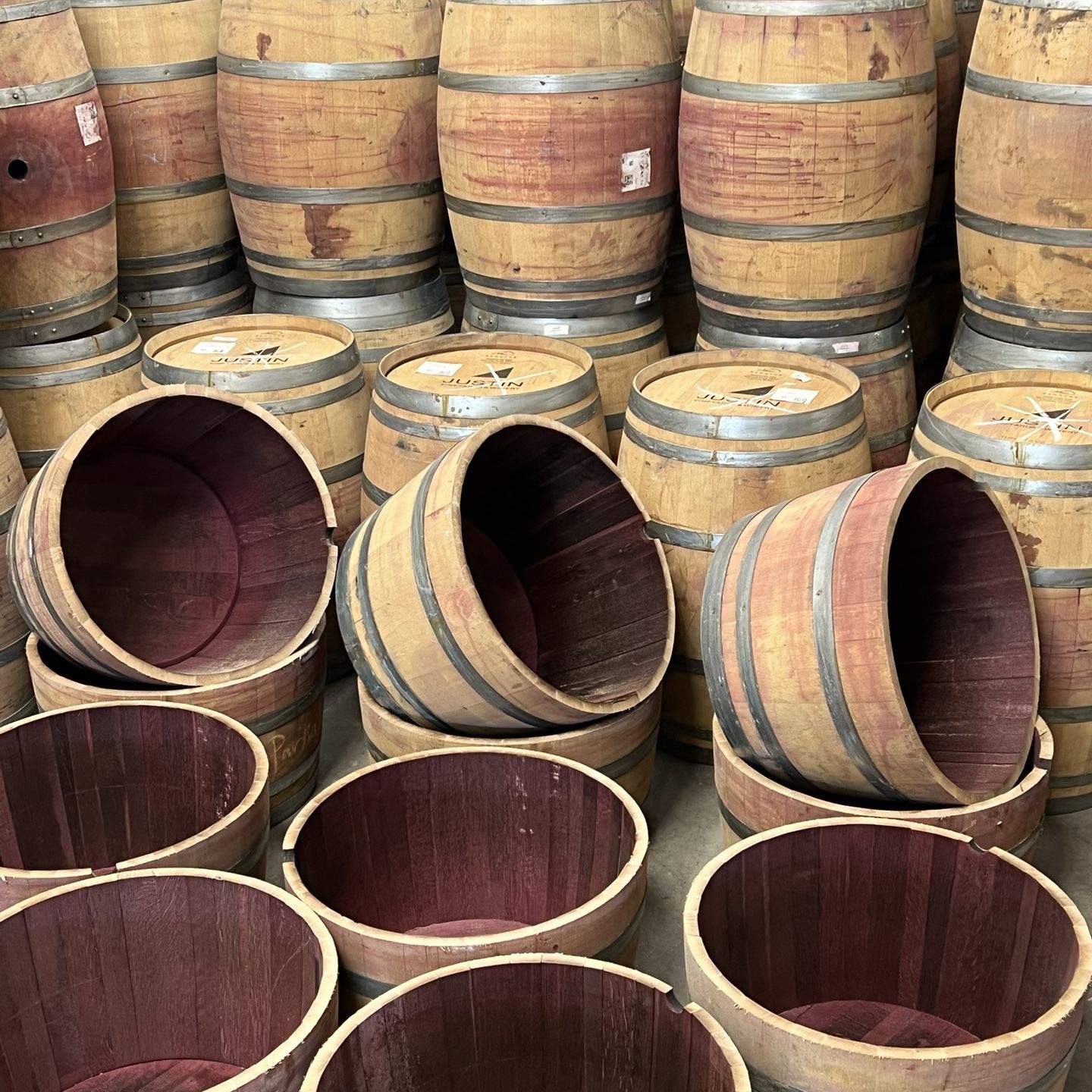 Wine Barrel Planters And Wine Barrels!