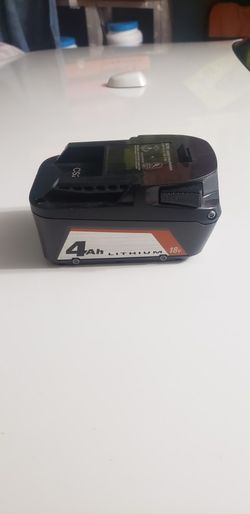 New RIDGID 18V Lithium. 4 AH .BATTERY
