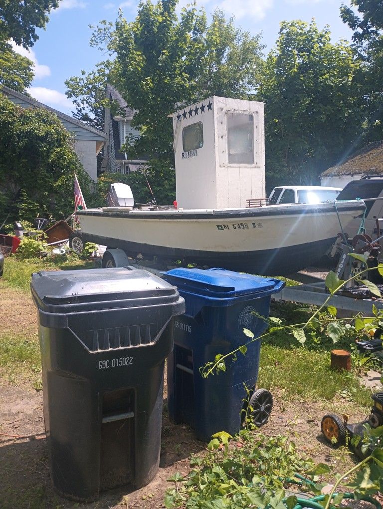 Romarine 22 Foot Work Or Pleasure Boat 25 Inch Leg Stainless Steel Prop