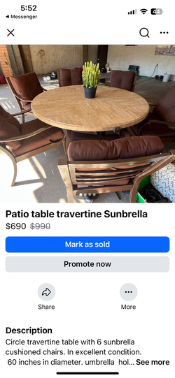 Patio table