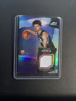 Walton Clayton Jr Player Worn Jersey Card 