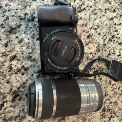 Sony a6000 Camera Bundle + 2 Lenses + Accessories
