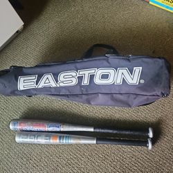 T Ball Bats , Wilson A2731 Mitt & Easton Bag In Great Shape.