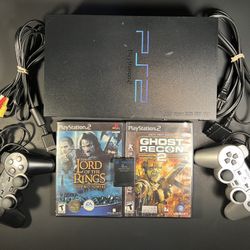 Playstation 2 Slim Console Ps2 Bundle Gaming And Entertainment