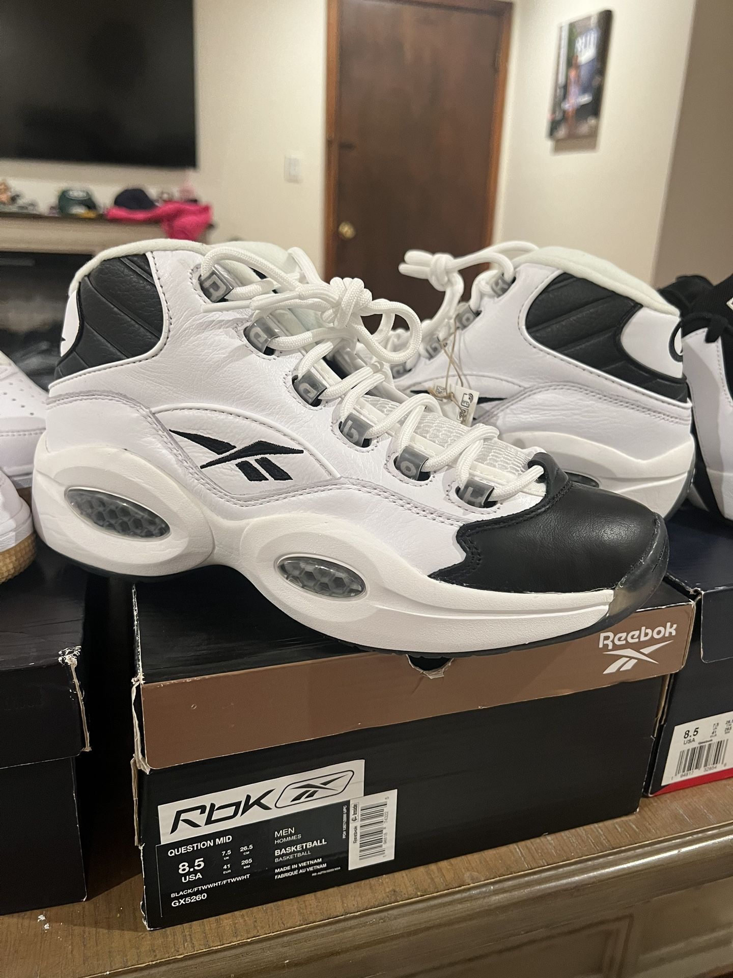 Reebok Question Mid (Iversons) Sz 8.5 $160