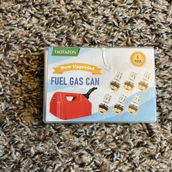 Gas Can Vent Caps | 6 Pack Fuel Gas Tank Vent Caps | Metal Gas Can Replacement Vent Plug | Leak-Proof Gas Jug Vent Caps| Gas Tank Exhaust Caps for Fas
