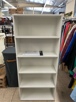 VASAGLE 5-Tier Bookshelf Bookcase Book Shelf w/ Open Storage Shelf - White