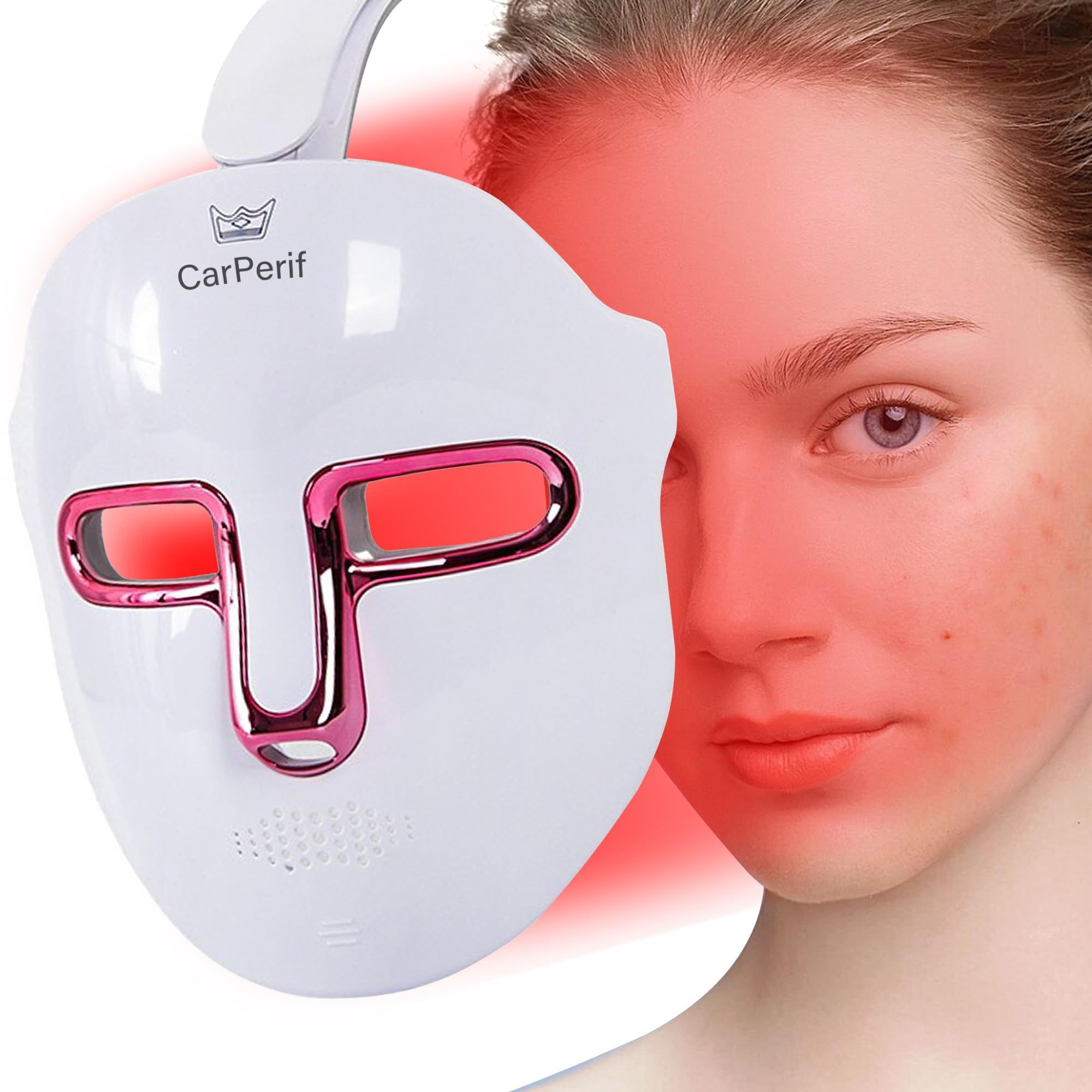 New CarPerif LED Light Therapy Mask Red Blue Light Therapy Mask for Face 🌸