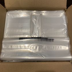 clear poly bags 14inx20in with adhesive
