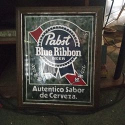 Vintage Pabst blue Ribbon Mirror 