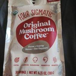 FOUR SIGMATIC Mushroom Coffee Instant! Brand New in Facory Packaging!