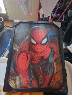 Pop art spiderman frame